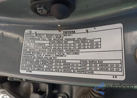 2001 Toyota Avalon Xl/Xls z USA, uszkodzony, nr VIN 4T1BF28BX1U54956